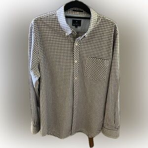 Ben Sherman Brown and Blue Plaid Shirt